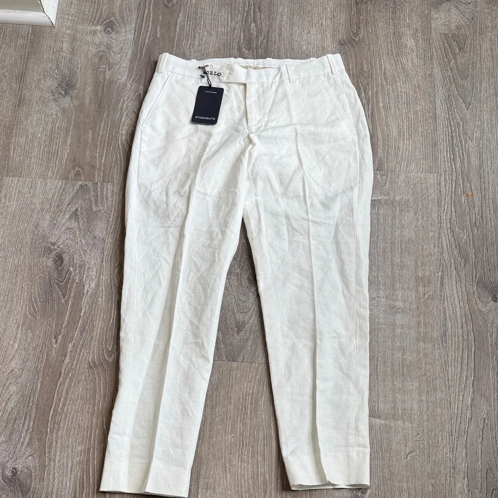 Studiosuits White Linen Pants
